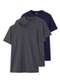 Hering - Kit com 3 Camisetas Masculina Hering 0201 Mescla-Escuro-Marinho - variação: Mescla-Escuro-Marinho