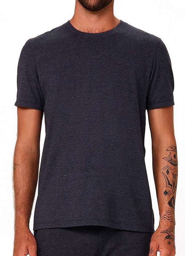 Hering - Kit com 3 Camisetas Masculina Hering 0201 Mescla-Escuro-Verde 2