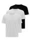Hering - Kit com 3 Camisetas Masculina Hering 0227 Marinho-Preto - variação: Branco-Preto