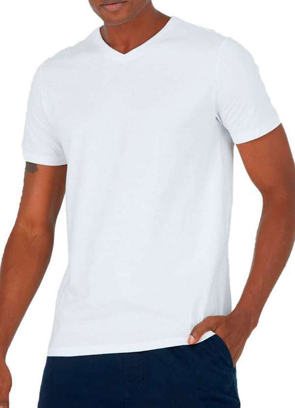 Malwee - Kit com 3 Camisetas Masculina Malwee 1000004422 Branco-Preto 2