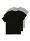 Malwee - Kit com 3 Camisetas Masculina Malwee 1000004423 Branco-Preto - variação: Preto-Cinza-Mescla