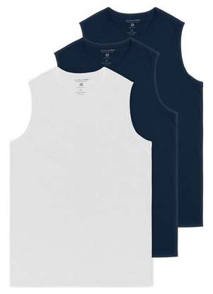 Kit com 3 Camisetas Masculina Regata Malwee 1000004421 - MALWEE