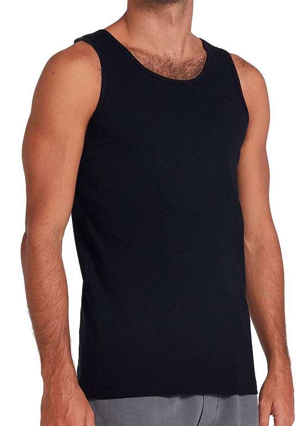 Hering - Kit com 3 Camisetas Regata Masculina Hering 0199 Preto 2