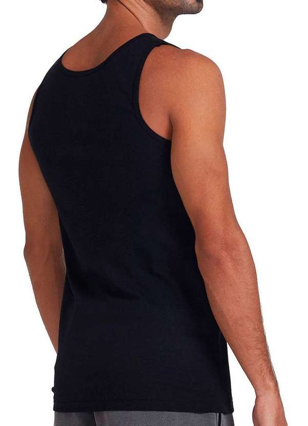 Hering - Kit com 3 Camisetas Regata Masculina Hering 0199 Preto 3