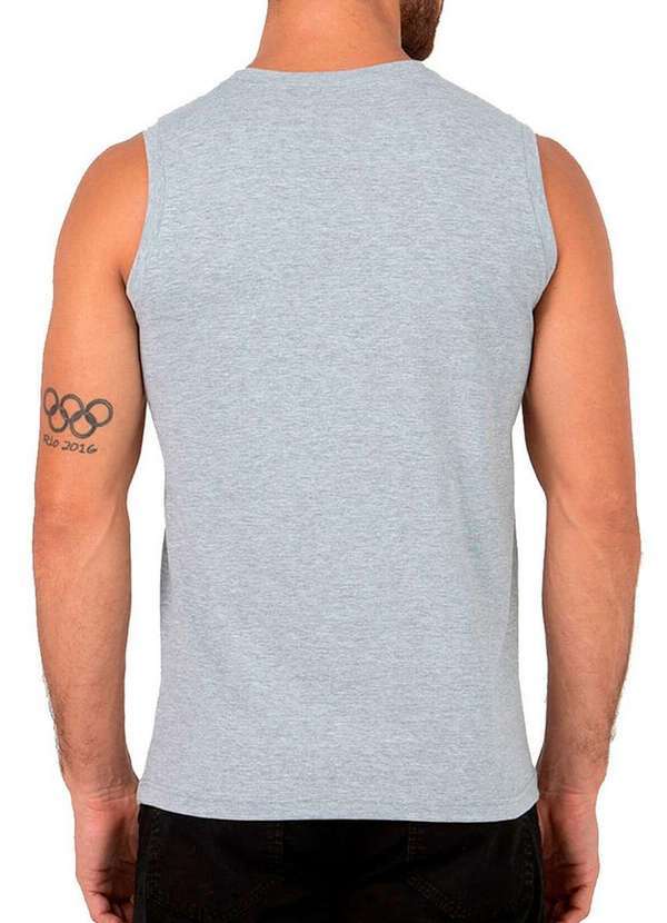 Malwee - Kit com 4 Camisetas Masculina Regata Malwee 1000004421 Branco-Cinza-Mescla 5