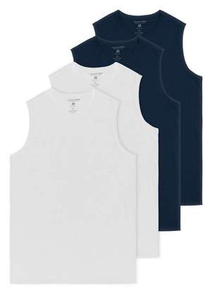 Kit com 4 Camisetas Masculina Regata Malwee 1000004421 - MALWEE