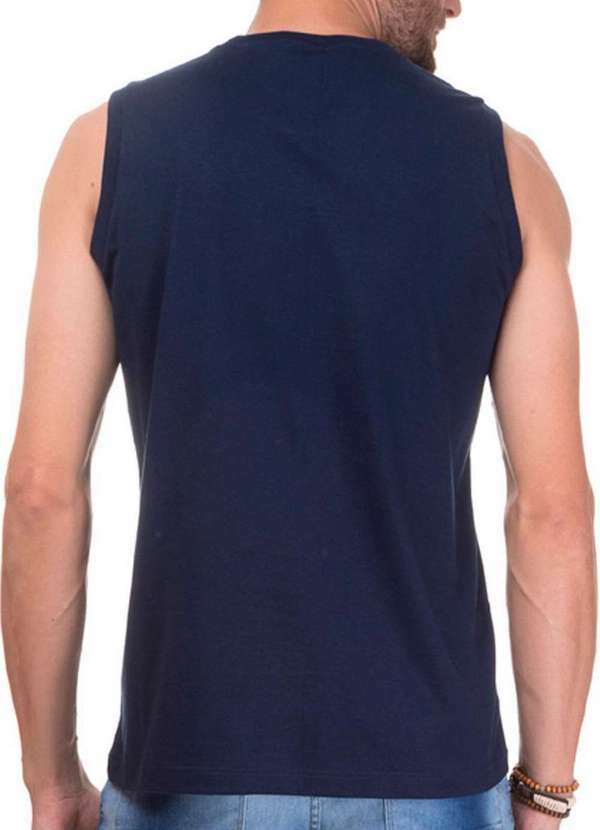 Malwee - Kit com 4 Camisetas Masculina Regata Malwee 1000004421 Branco-Marinho 5