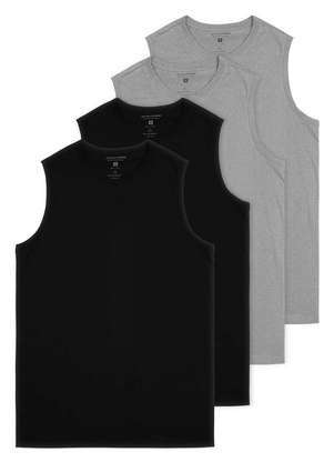 Kit com 4 Camisetas Masculina Regata Malwee 1000004421 - MALWEE