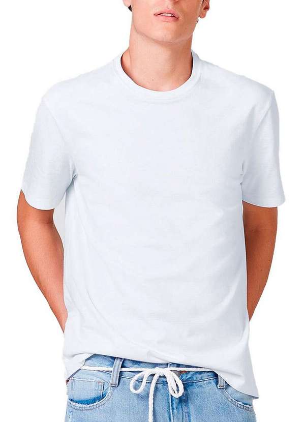 Hering - Kit com 6 Camisetas Masculina Hering 4fv2 Branco-Preto-Cinza-Mescla 2