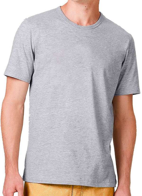 Hering - Kit com 6 Camisetas Masculina Hering 4fv2 Branco-Preto-Cinza-Mescla 4