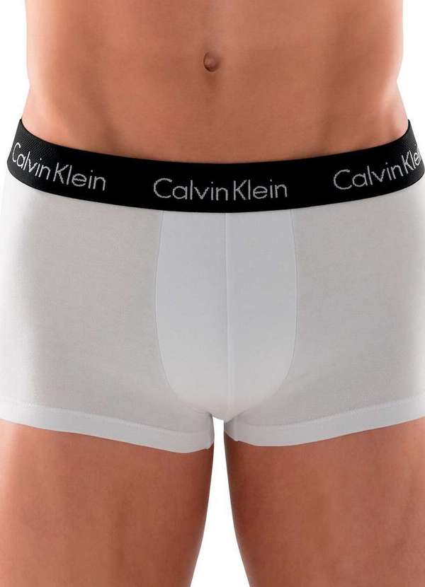 Calvin Klein - Cueca Boxer Calvin Klein C12.13 Br00-Branco