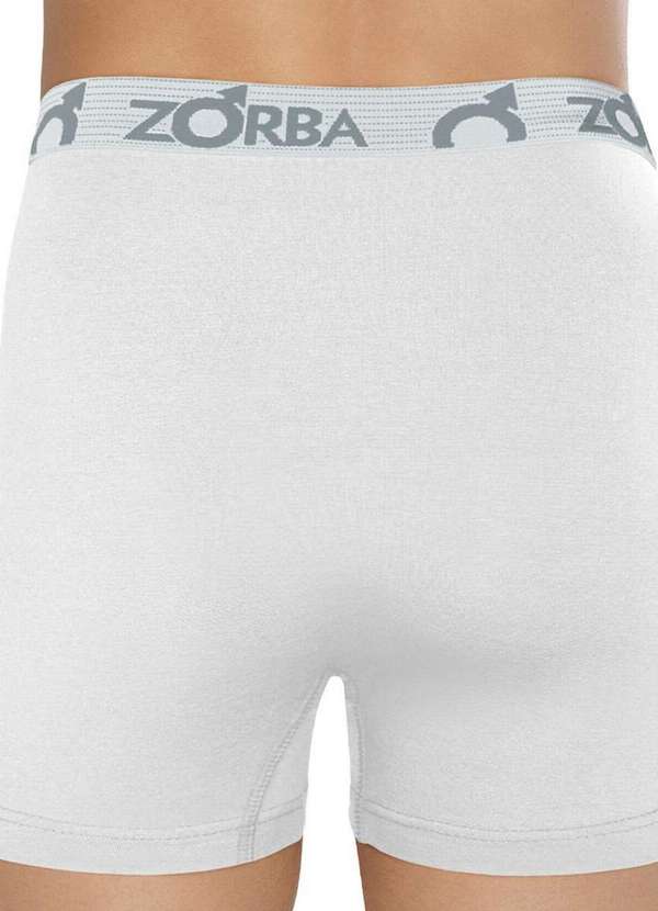 Zorba - Cueca Boxer com Abertura Zorba 848 01-Branco 3