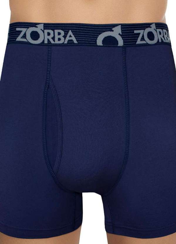 Zorba - Cueca Boxer com Abertura Zorba 848 Marinho