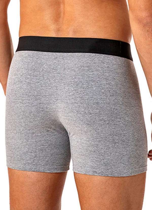 Lupo - Cueca Boxer Lupo 18430-001 8820-Chumbo-Mescla 2