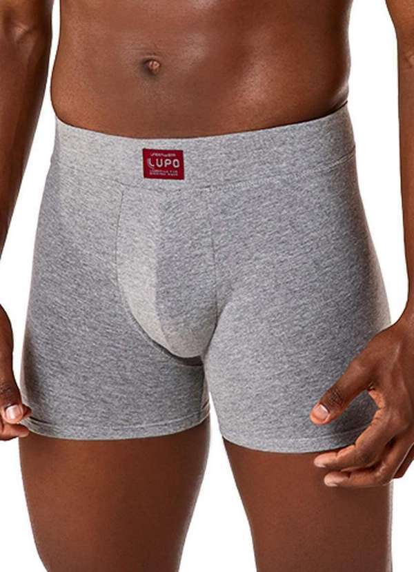 Lupo - Cueca Boxer Lupo 18431-001 8820-Chumbo-Mescla