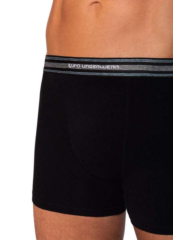Lupo - Cueca Boxer Lupo 523-003 9980-Preta 3