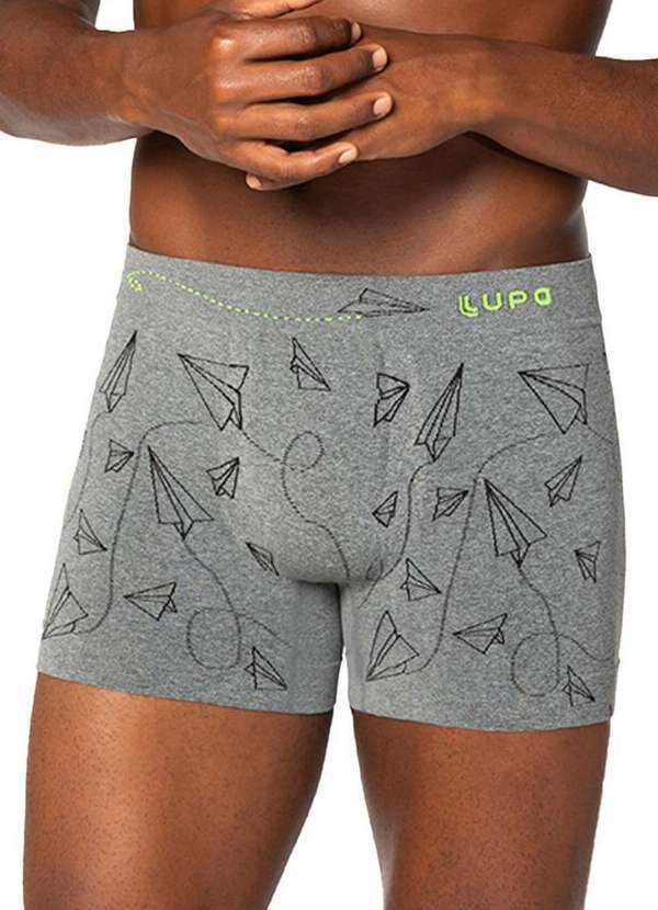 Lupo - Cueca Boxer Lupo 663-043 8230-Cinza