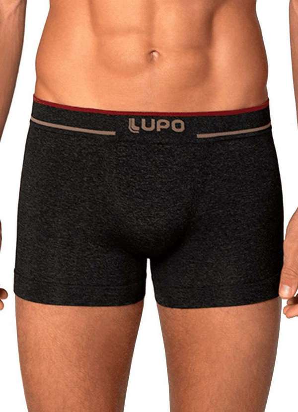 Lupo - Cueca Boxer Lupo 733-004 9760-Preto-Mescla