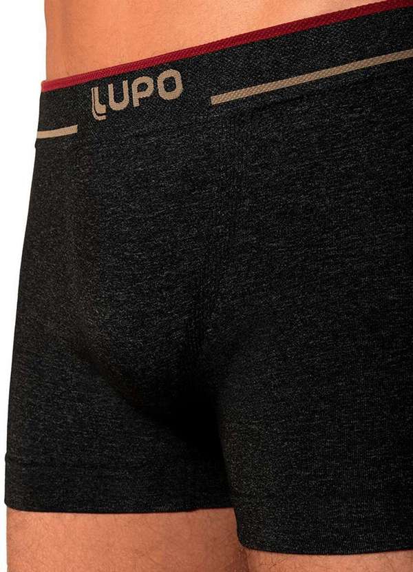 Lupo - Cueca Boxer Lupo 733-004 9760-Preto-Mescla 3