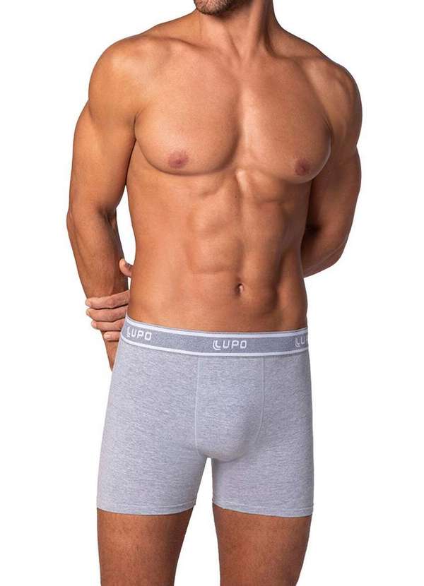 Lupo - Cueca Boxer Lupo 784-059 8000-Cinza-Mescla 4