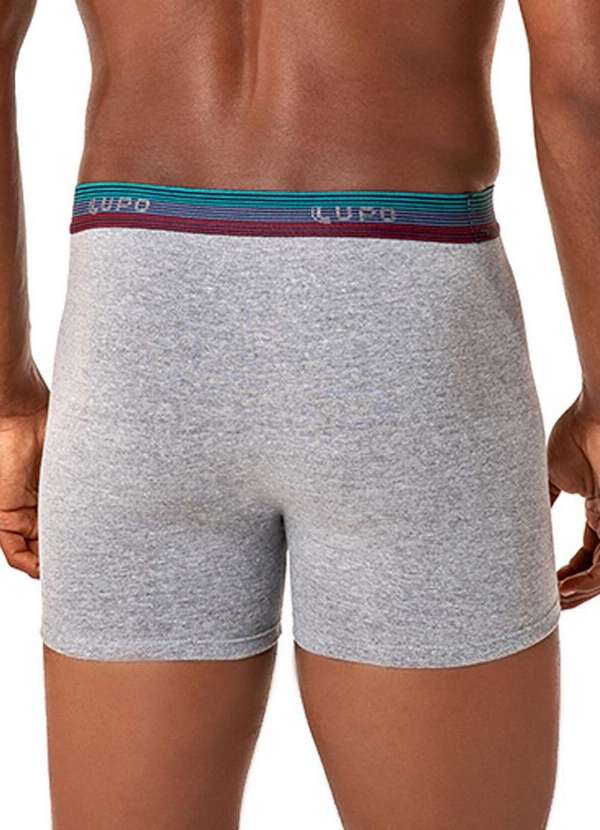 Lupo - Cueca Boxer Lupo 784-060 8820-Chumbo-Mescla 2