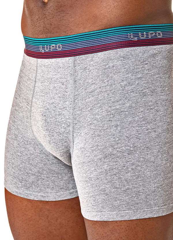 Lupo - Cueca Boxer Lupo 784-060 8820-Chumbo-Mescla 3