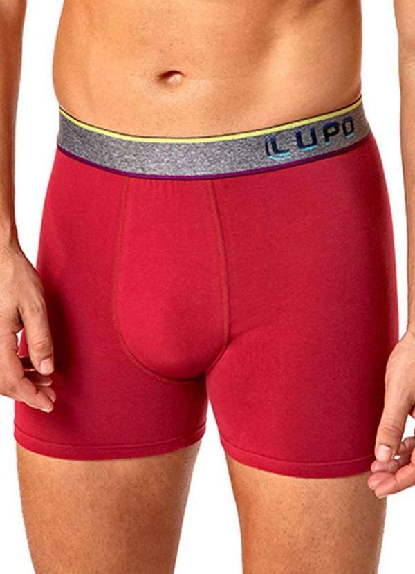 Lupo - Cueca Boxer Lupo 784-061 5600-Vermelho-Queimado