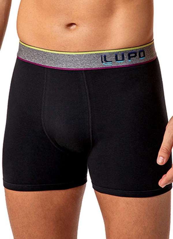 Lupo - Cueca Boxer Lupo 784-061 9990-Preto