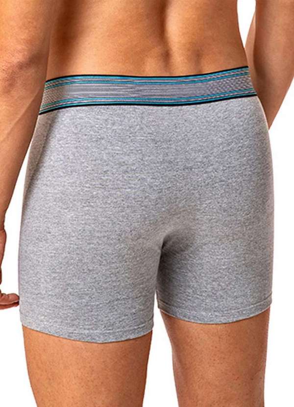 Lupo - Cueca Boxer Lupo 784-063 8820-Chumbo-Mescla 2