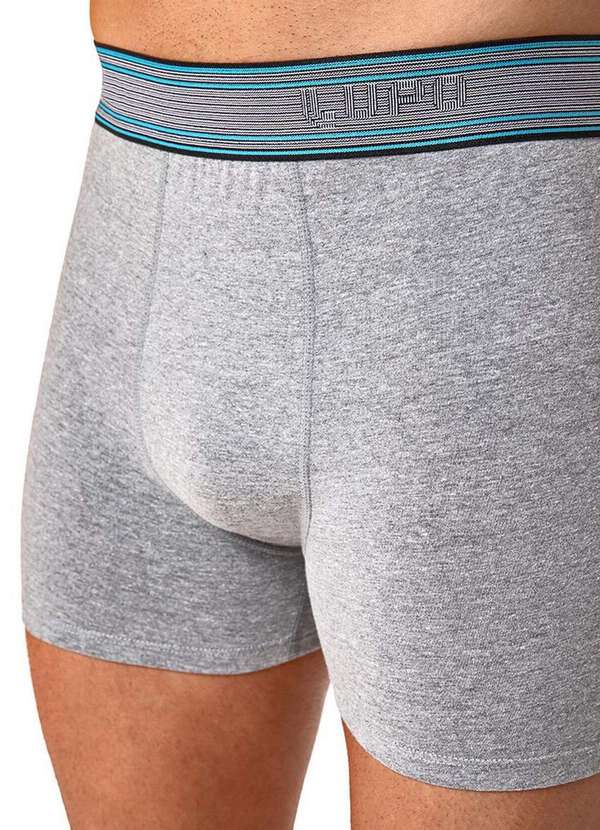 Lupo - Cueca Boxer Lupo 784-063 8820-Chumbo-Mescla 3