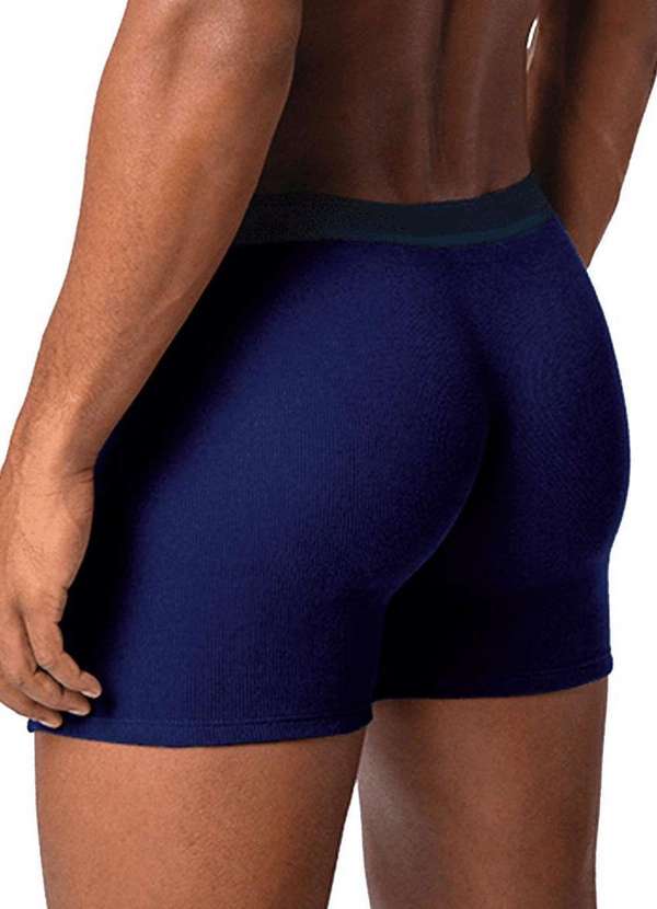 Lupo - Cueca Boxer Lupo com Abertura 660-003 2800-Marinho 2