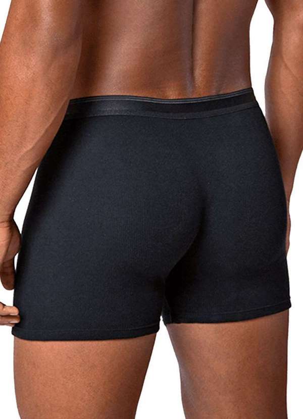 Lupo - Cueca Boxer Lupo com Abertura 660-003 9990-Preto 2