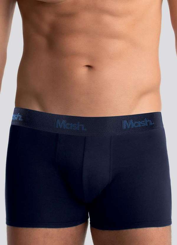 Mash - Cueca Boxer Mash 150.23 Algodão Pima Az08-Azul-Marinho