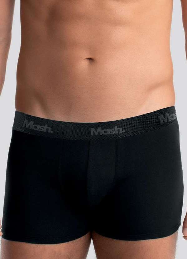 Mash - Cueca Boxer Mash 150.23 Algodão Pima Pt00-Preto