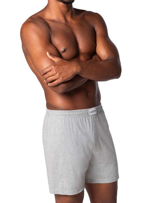 Lupo - Cueca Samba Canção Lupo 18611-001 8820-Chumbo-Mescla 4