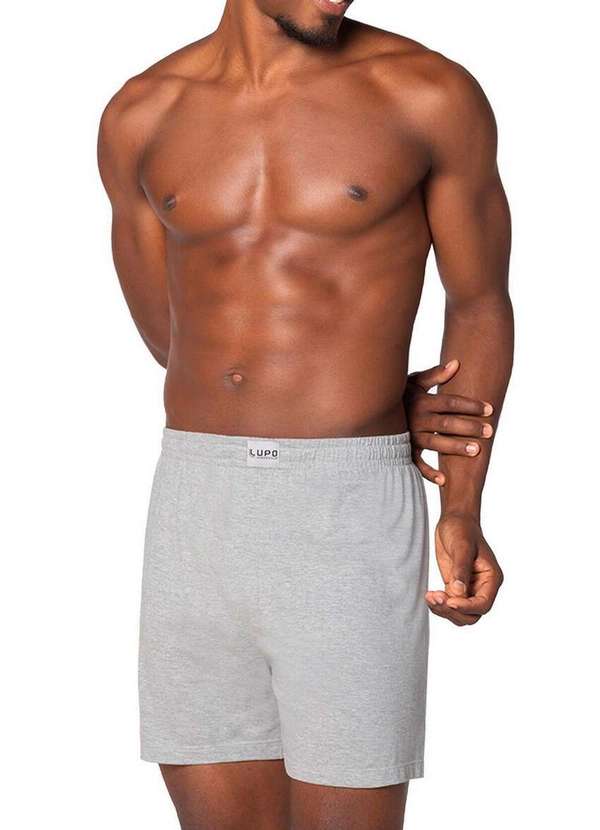 Lupo - Cueca Samba Canção Lupo 18611-001 8820-Chumbo-Mescla 5