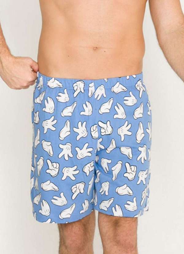 Disney - Cueca Samba Canção Mickey Mouse 33.03.0006 Azul-
