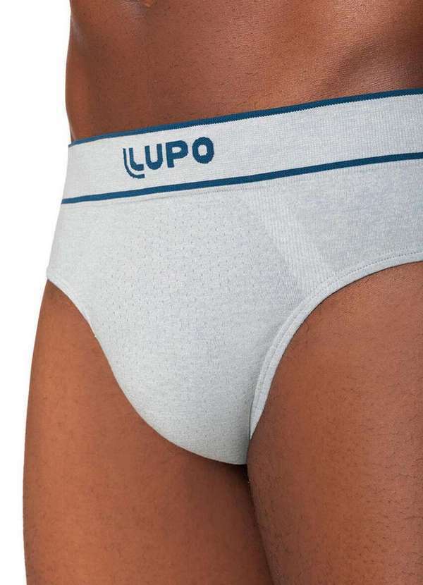 Lupo - Cueca Slip Lupo 18570-003 8230-Cinza 3
