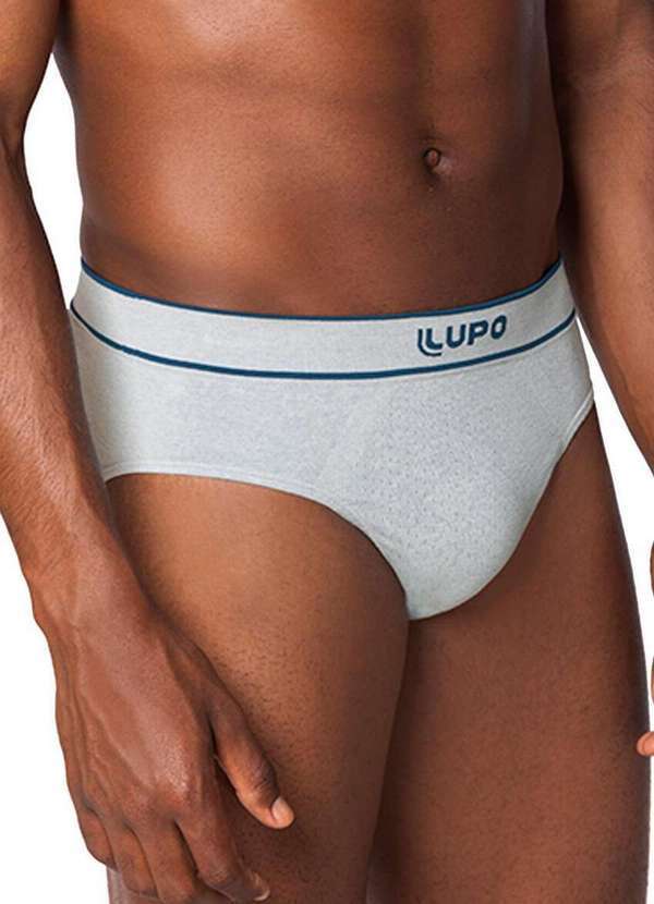 Lupo - Cueca Slip Lupo 18570-003 8230-Cinza 4
