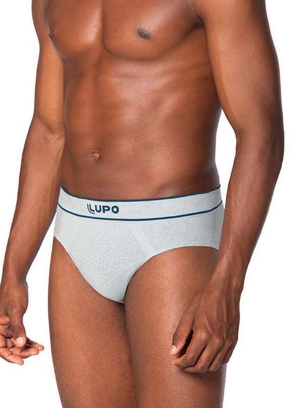 Lupo - Cueca Slip Lupo 18570-003 8230-Cinza 5