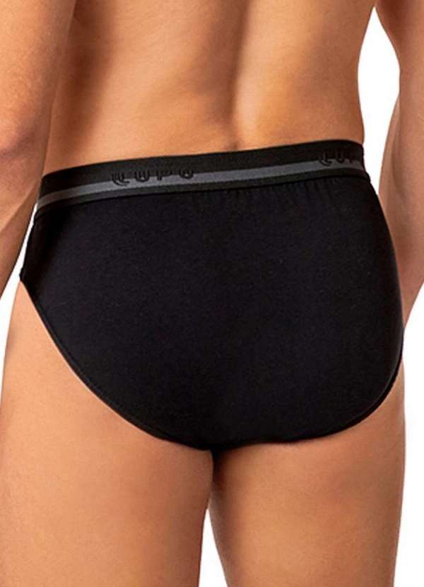 Lupo - Cueca Slip Lupo 412-003 9990-Preto 2