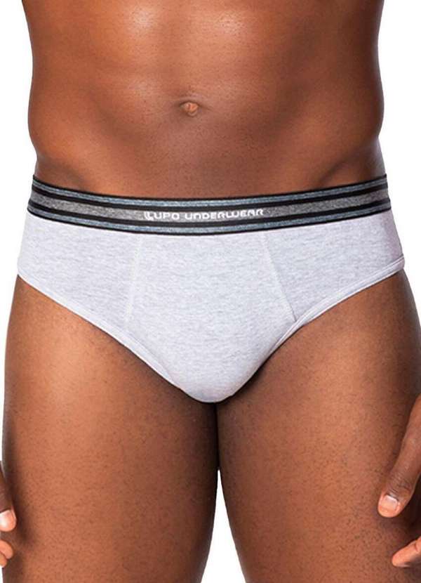 Lupo - Cueca Slip Lupo 524-003 8001-Cinza-Mescla-
