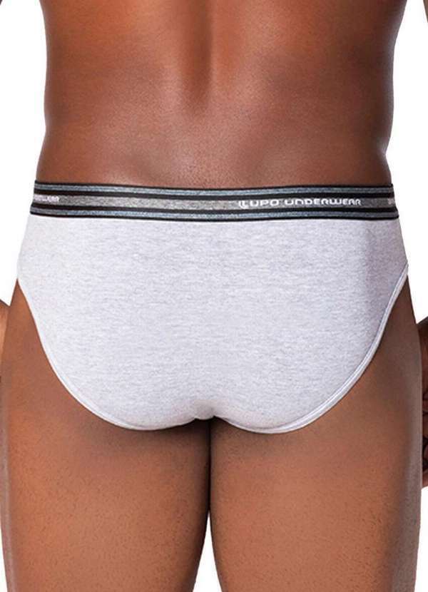 Lupo - Cueca Slip Lupo 524-003 8001-Cinza-Mescla- 2