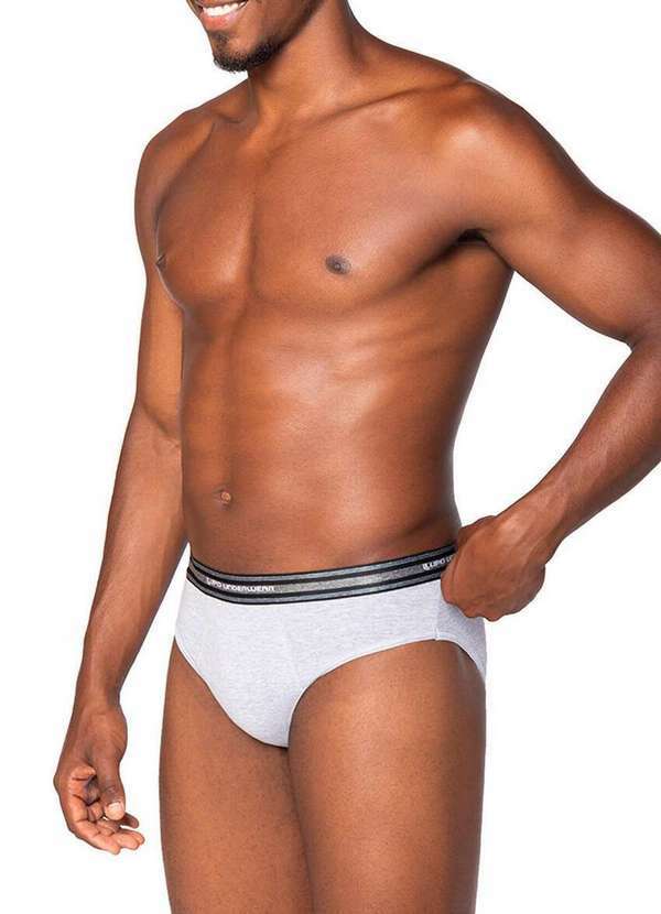 Lupo - Cueca Slip Lupo 524-003 8001-Cinza-Mescla- 5