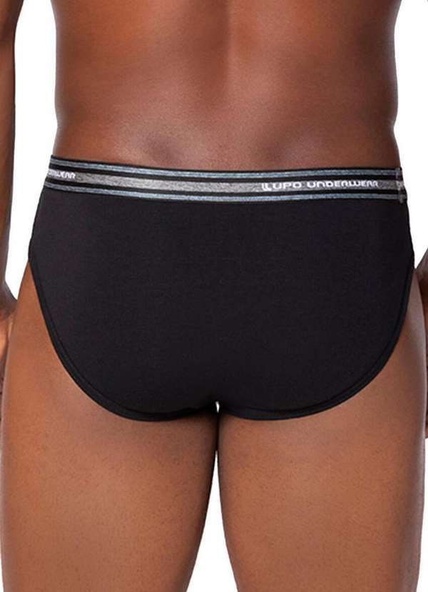 Lupo - Cueca Slip Lupo 524-003 9980-Preta 2