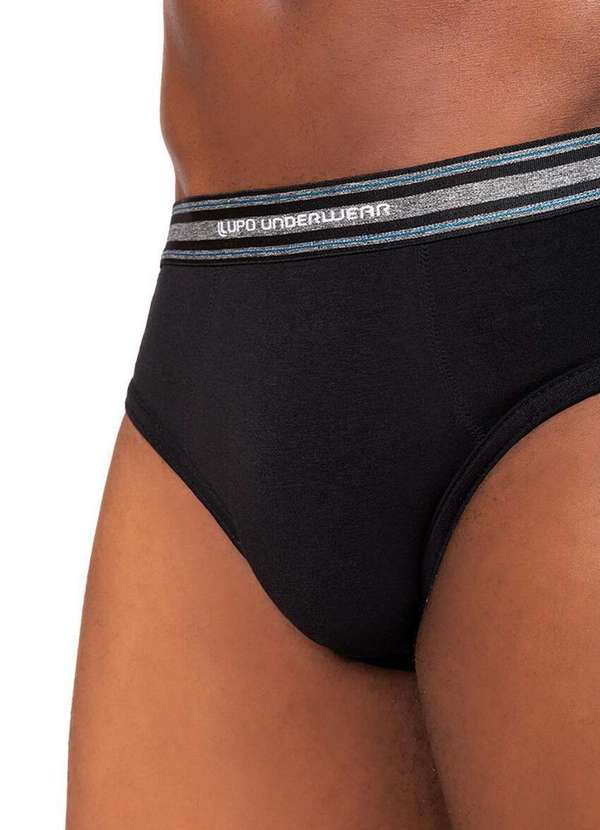 Lupo - Cueca Slip Lupo 524-003 9980-Preta 3