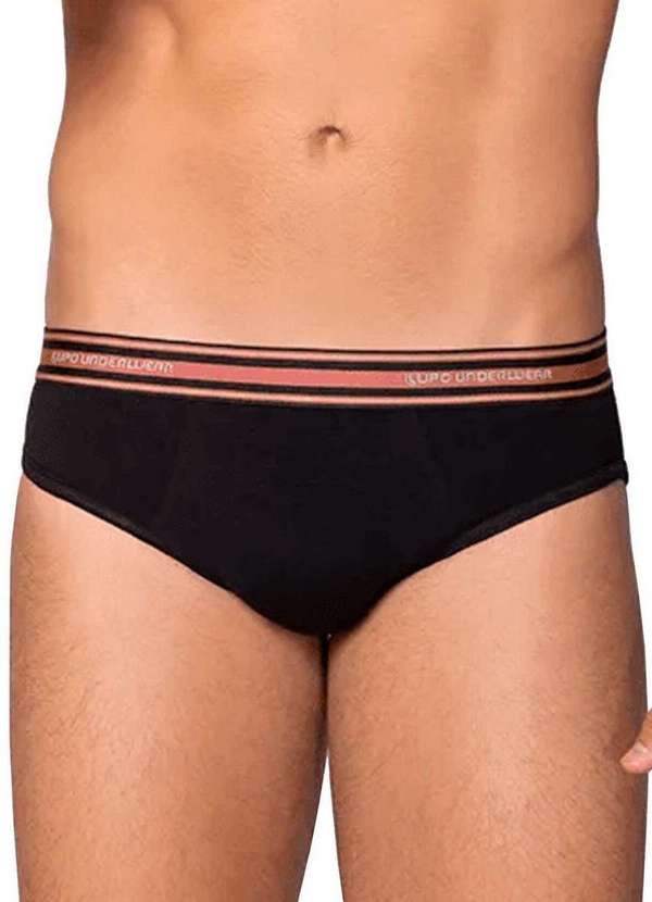 Lupo - Cueca Slip Lupo 524-003 9990-Preto