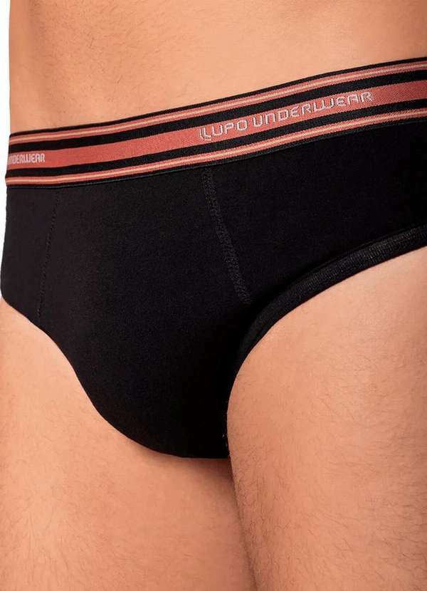 Lupo - Cueca Slip Lupo 524-003 9990-Preto 3