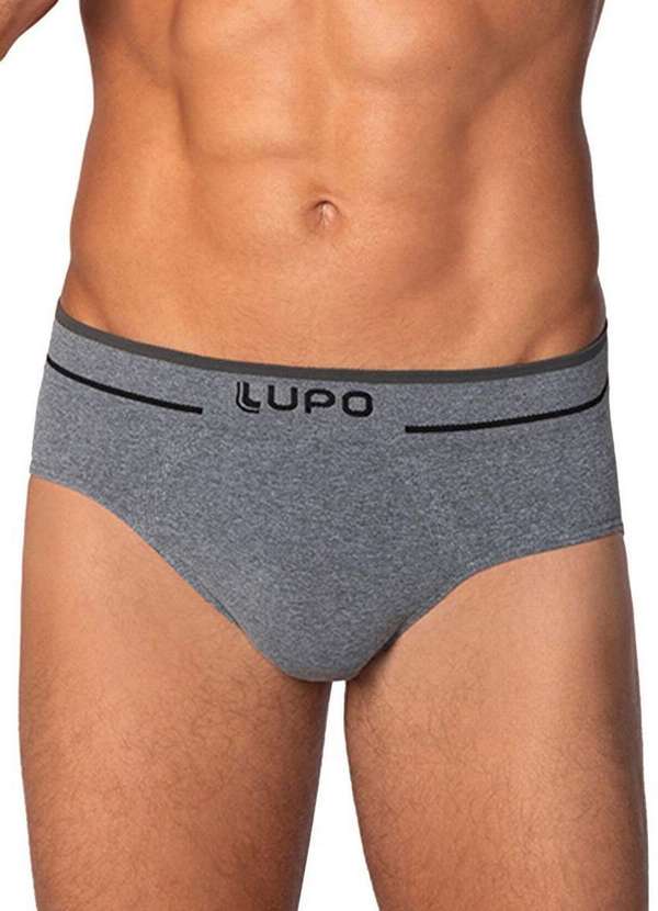Lupo - Cueca Slip Lupo 624-003 8000-Cinza-Mescla