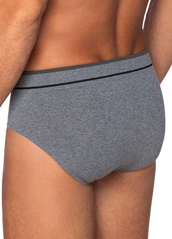 Lupo - Cueca Slip Lupo 624-003 8000-Cinza-Mescla 2
